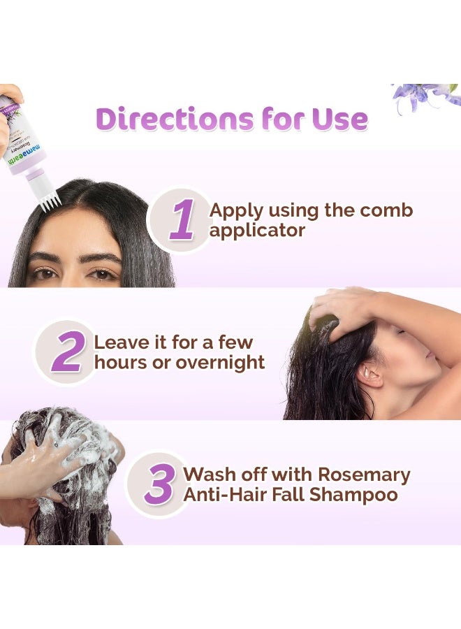 Mamaearth Rosemary Hair Growth Oil with Rosemary & Methi Dana for Promoting Hair Growth - 150 ml | Controls Hair Fall | Strengthens Hair - Image 4
